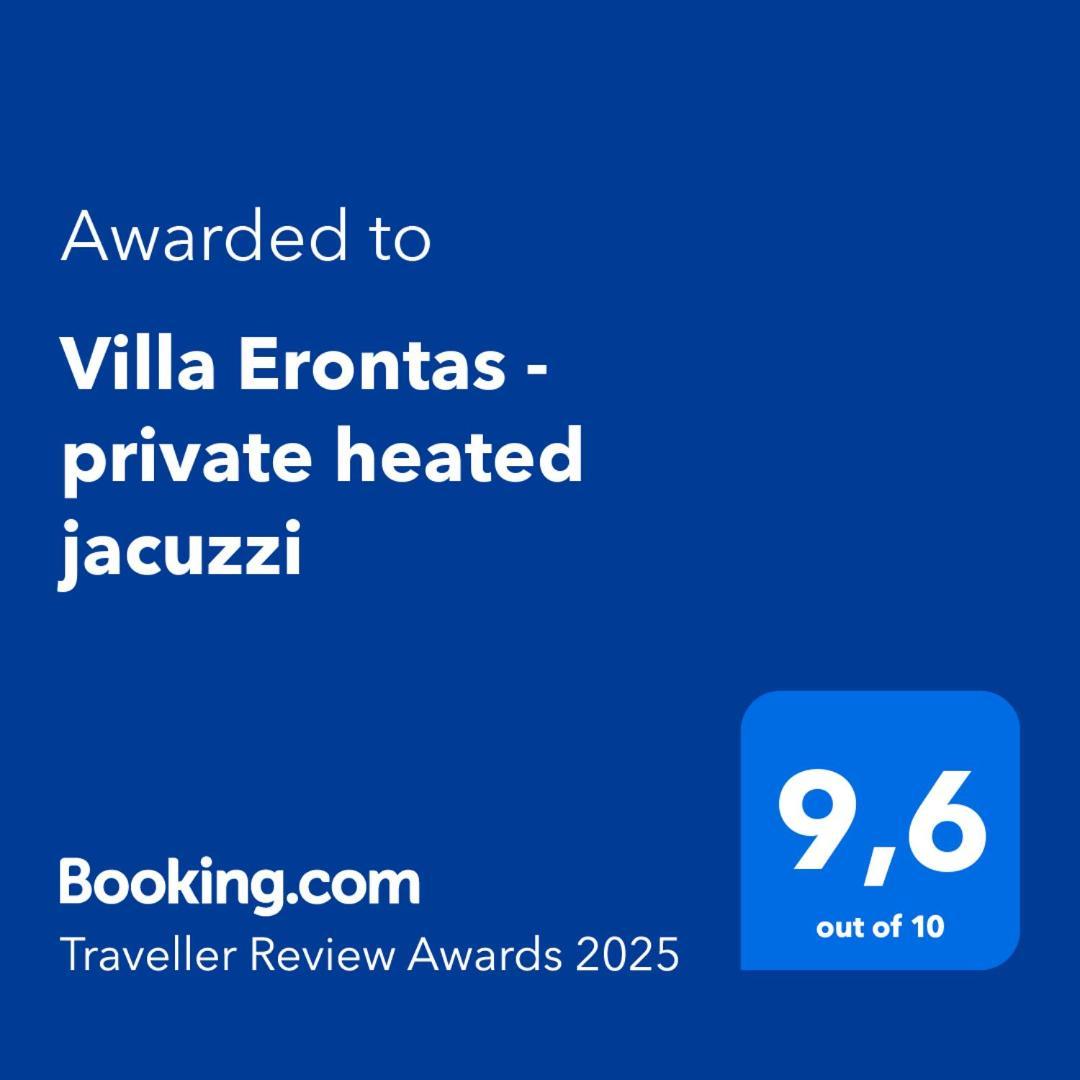 Villa Erontas - Private Heated Jacuzzi Makhairoí エクステリア 写真